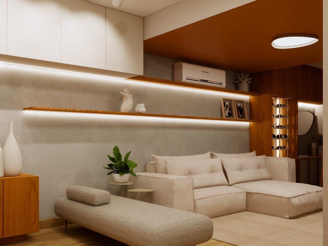 Projeto Terracota 04, em Poços de Caldas: ambientes integrados de arquitetura e interiores da SALA